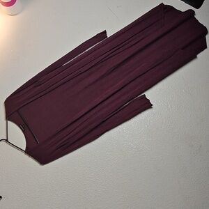 EXPRESS maroon long cardigan sweater sz small